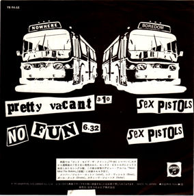 Pretty Vacant / No Fun (Columbia YK-94-AX)
