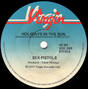 Holidays In The Sun / Satellite (Virgin VS 191)