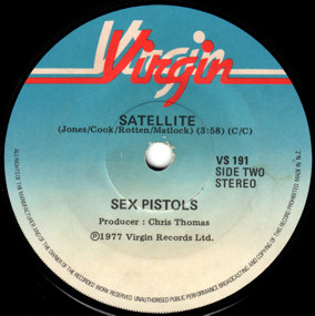 Holidays In The Sun / Satellite (Virgin VS 191)