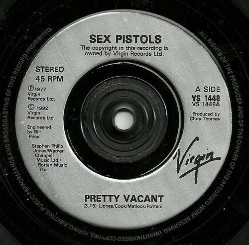  Pretty Vacant United Kingdom 7" (1992)