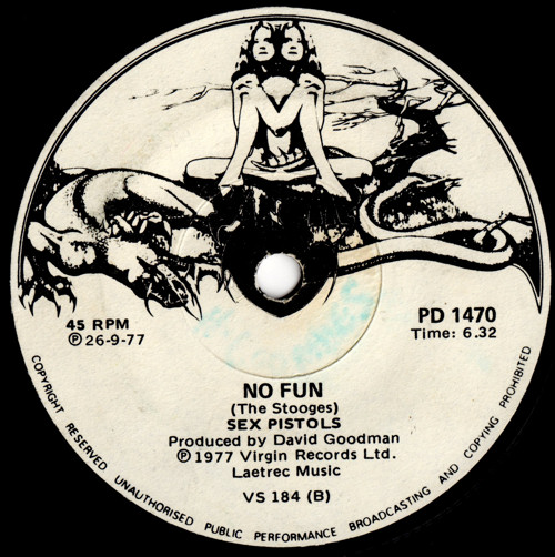 Pretty Vacant / No Fun (Virgin PD 1470)