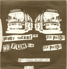Pretty Vacant United Kingdom 7" Promo Stamped Label