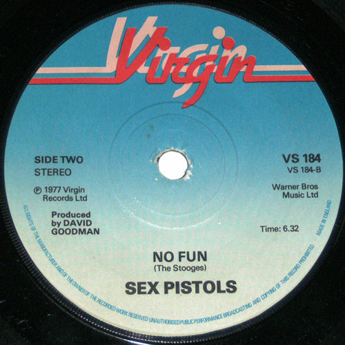 Pretty Vacant United Kingdom 7" Promo Stamped Label