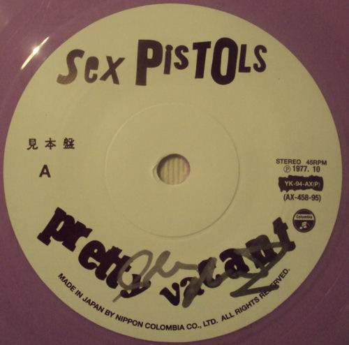 Pretty Vacant Japanese coloured vinyl 7" issue