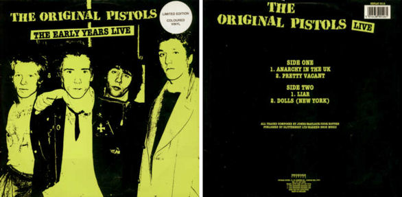 Anarchy In The U.K. / Pretty Vacant // Liar / Dolls (New York) (Receiver Records Replay 3012)
