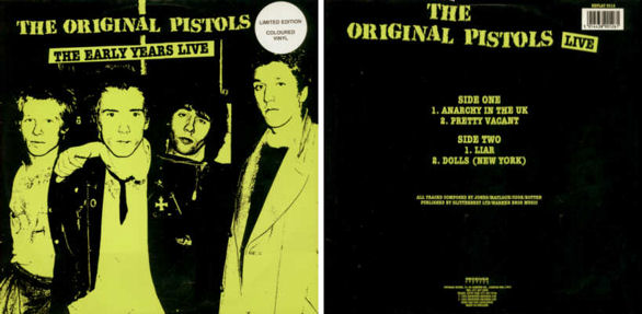 Anarchy In The U.K. / Pretty Vacant // Liar / Dolls (New York) (Receiver Records Replay 3012)