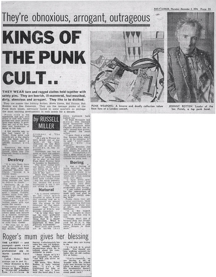 Daily Mirror. 2nd December 1976.
