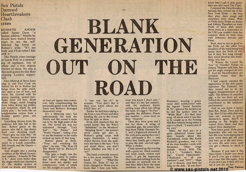 God Save The Sex Pistols Bill Grundy Aftermath Continues NME Early December 1976 Press