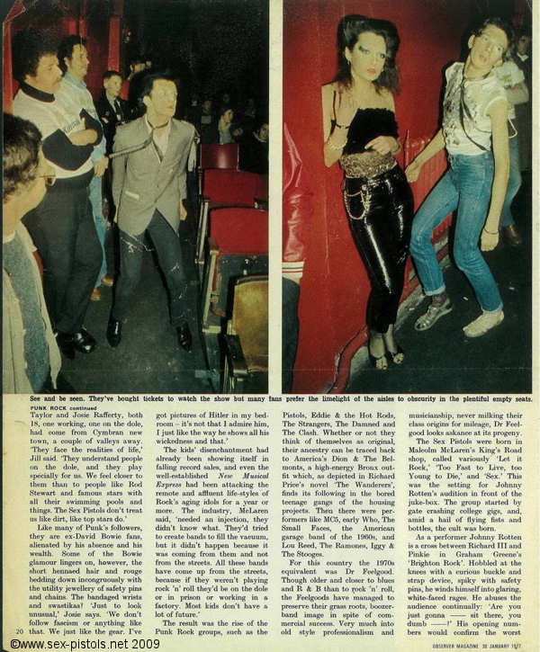 Observer Magazine 30th January 1977