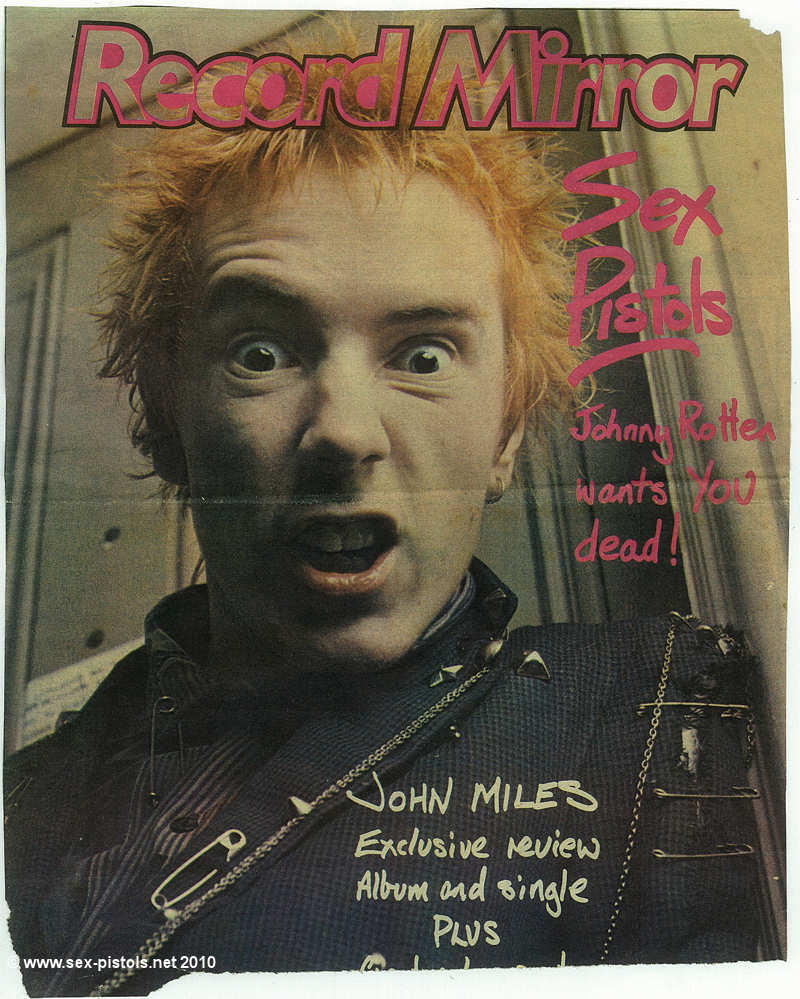 Record Mirror 11th December 1976. Front cover.