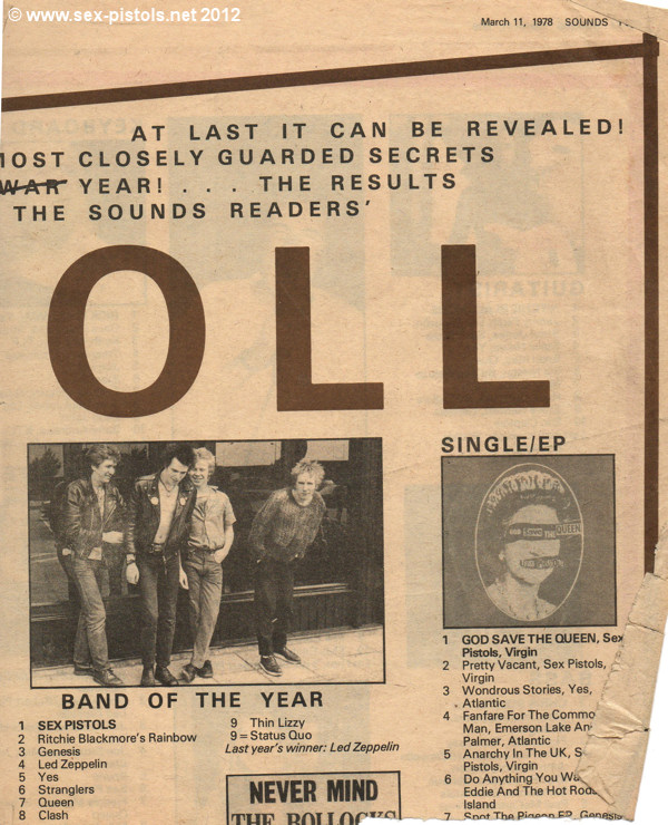 SOUNDS POLL 1977