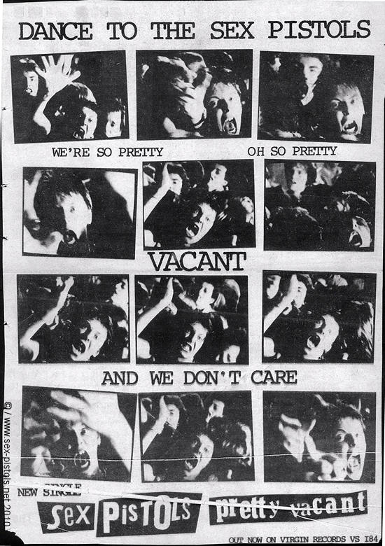 PRETTY VACANT RELEASED 1st JULY 1977