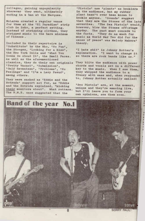 God Save The Sex Pistols Penetration Fanzine