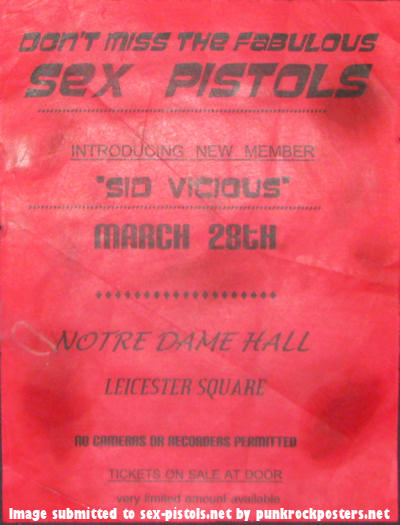Notre Dame Hall, Leicester Square, London. March 28th 1977